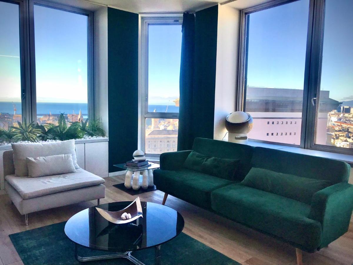 Central Penthouse With Spectacular Sea And City Views Genoa Exterior photo